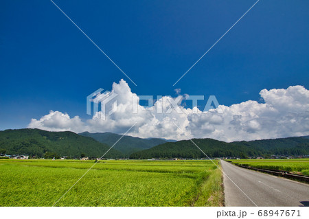 富山県下新川郡朝日町の夏の風景 富山県下新川郡朝日町の夏の風景 68947671