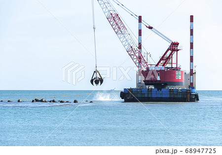 起重機船　クレーン船 68947725