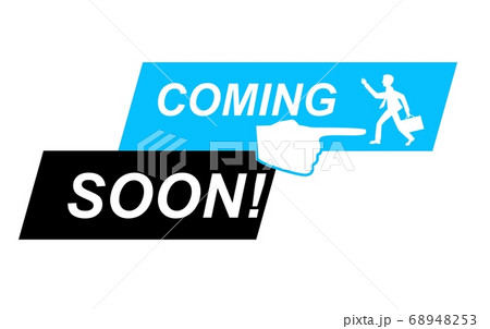 Coming soon vector sign, isolated illustration, on white Coming soon vector sign, isolated illustration, on white 68948253