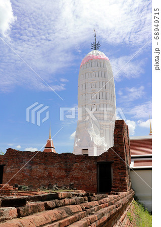 The ruins of the Royal Shrine it is the rectanggular hall of Buddha image 68949715