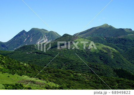 九重　猟師山登山　くじゅう連山、阿蘇五岳の眺望を楽しみながら登るトレッキングコース 68949822