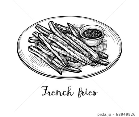 How to Draw French Fries - Really Easy Drawing Tutorial