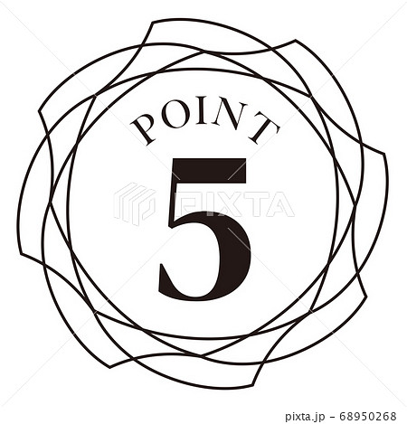 ポイント5マーク ポイント5マーク 68950268