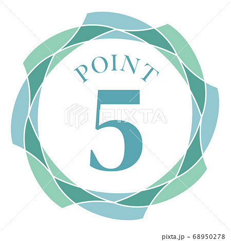 ポイント5マーク ポイント5マーク 68950278