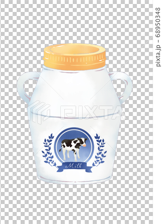 イラスト素材　牛乳瓶のイラスト 68950348