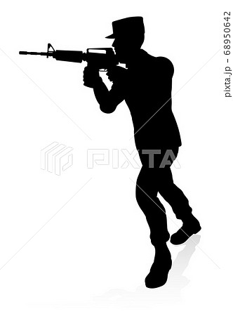 Soldier High Quality Silhouette 68950642