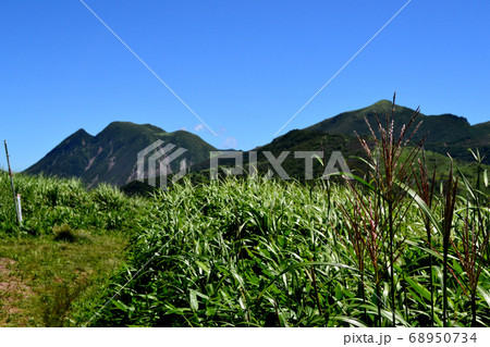 九重　猟師山登山　くじゅう連山、阿蘇五岳の眺望を楽しみながら登るトレッキングコース 68950734