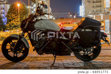 モーターサイクル 東京の夜景とバイク モーターサイクル 東京の夜景とバイク 68951773