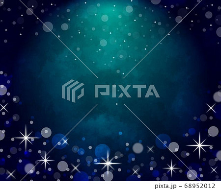 穏やかな紺色のキラキラ背景のイラスト素材 6512