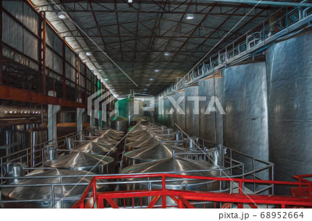 Steel storage tanks and equipment at Salton Winery Steel storage tanks and equipment at Salton Winery 68952664