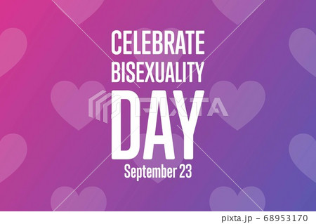 Celebrate Bisexuality Day. Holiday concept. Template for background, banner, card, poster with text 68953170