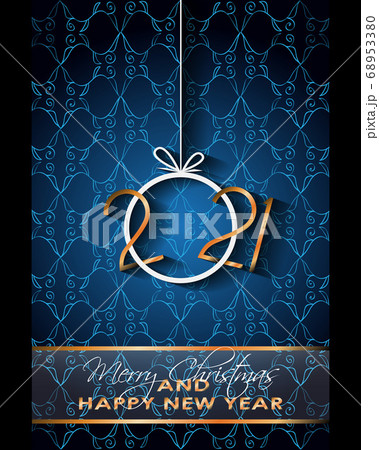 2021 Happy New Year background for your seasonal invitations, festive posters, greetings cards. 68953380