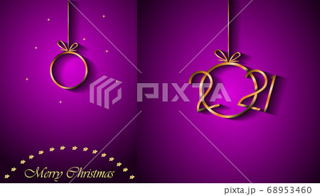 2021 Merry Christmas background for your seasonal invitations, festival posters, greetings cards.  68953460