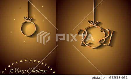 2021 Merry Christmas background for your seasonal invitations, festival posters, greetings cards.  68953461