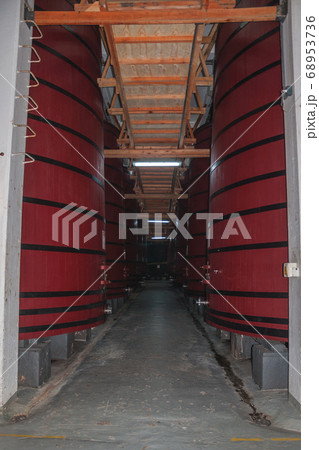 Wood storage tanks and equipment at Aurora Winery 68953736