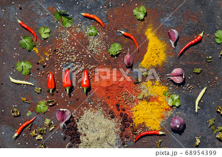 various spices various spices 68954399