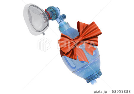 Bag Valve Mask with red bow and ribbon, gift Bag Valve Mask with red bow and ribbon, gift 68955888