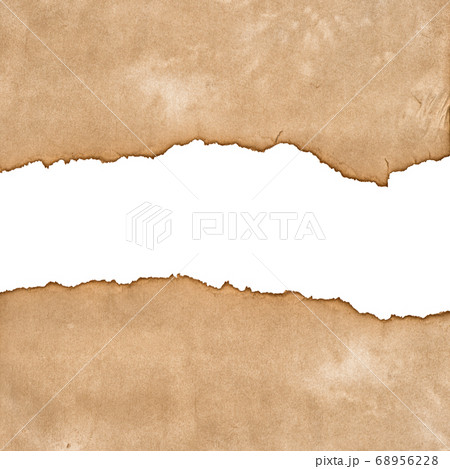 Ripped paper torn edges Used cardboard pieces 68956228