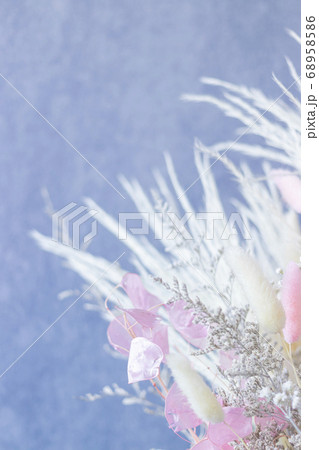 Bouquet of colorful dried flowers whites and pink Bouquet of colorful dried flowers whites and pink 68958586