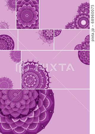 Beautiful colour mandala background 68960075
