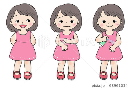 かじる 噛む かむのイラスト素材