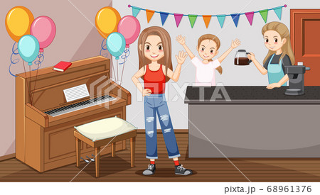 Party during quarantine at home Party during quarantine at home 68961376