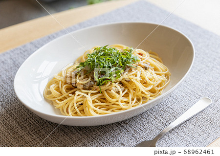 あさりと青じそのパスタ 68962461