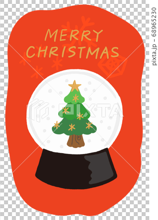 Christmas card Christmas tree snow globe Christmas card Christmas tree snow globe 68965230
