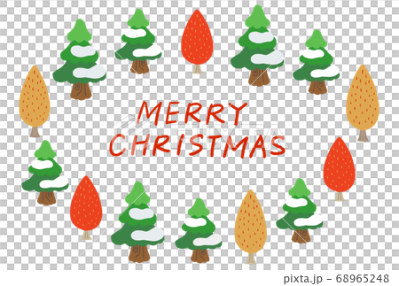 樅樹和樹木的聖誕幀 68965248