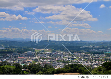 霞ヶ城天守台からの眺め(福島県・二本松市) 霞ヶ城天守台からの眺め(福島県・二本松市) 68965393
