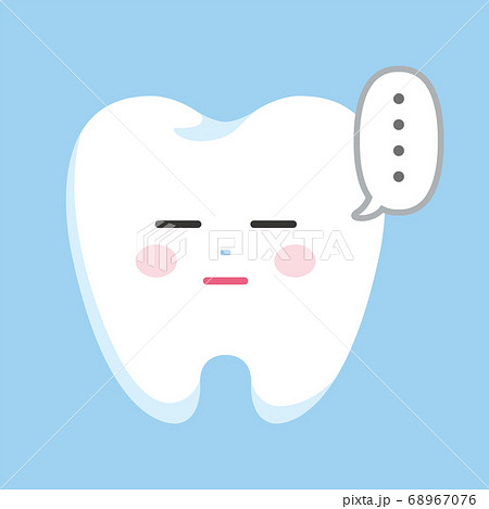 歯　キャラクター　無表情 68967076