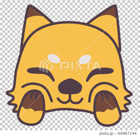 ほっぺたむぎゅっと狐単品 68967144