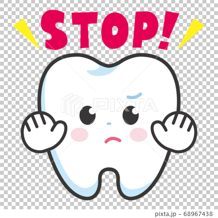 Tooth character STOP 68967438