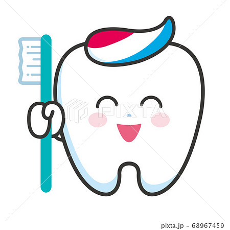 歯 キャラクター 歯ブラシのイラスト素材