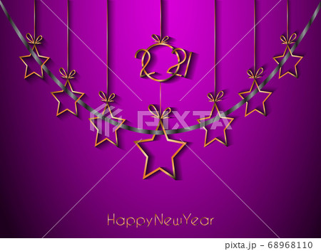 2021 Happy New Year background for your seasonal invitations, festive posters, greetings cards. 68968110