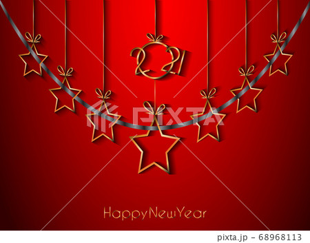 2021 Happy New Year background for your seasonal invitations, festive posters, greetings cards. 68968113