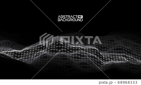 Data technology abstract futuristic illustration . Low poly shape with connecting dots and lines on dark background. 3D rendering . Big data visualization . Data technology abstract futuristic illustration . Low poly shape with connecting dots and lines on dark background. 3D rendering . Big data visualization . 68968333