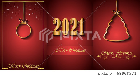 2021 Merry Christmas background for your seasonal invitations, festival posters, greetings cards. 68968571