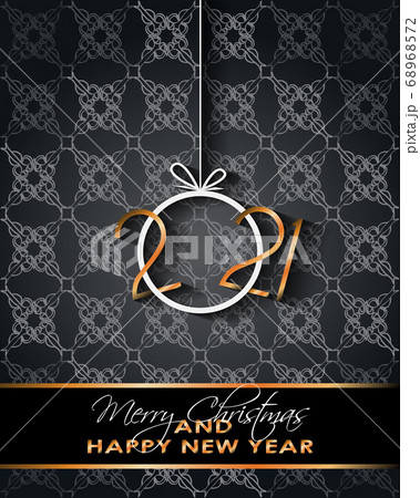 2021 Happy New Year background for your seasonal invitations, festive posters, greetings cards. 68968572