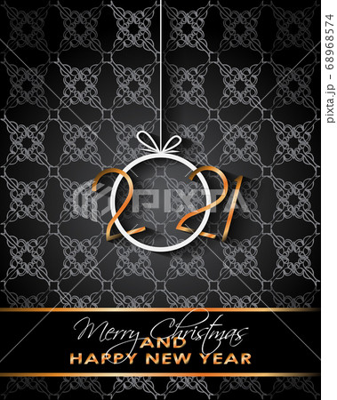 2021 Happy New Year background for your seasonal invitations, festive posters, greetings cards. 68968574