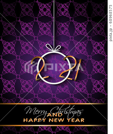 2021 Happy New Year background for your seasonal invitations, festive posters, greetings cards. 68968575