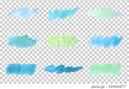 水彩背景/框架/畫筆/紋理/彩色/框架/線條/裝飾/裝飾 68968877