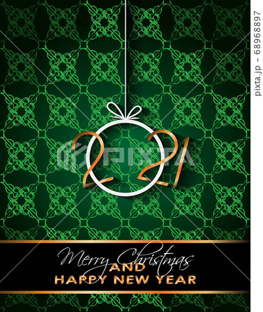 2021 Happy New Year background for your seasonal invitations, festive posters, greetings cards. 68968897