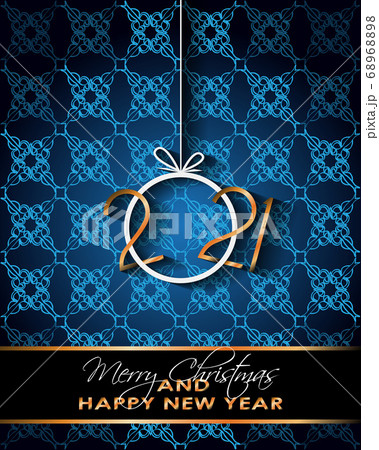 2021 Happy New Year background for your seasonal invitations, festive posters, greetings cards. 68968898