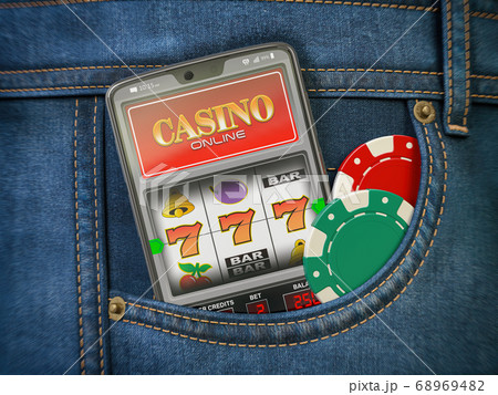 Online casino. Mobile phone or smartphone with Online casino. Mobile phone or smartphone with 68969482