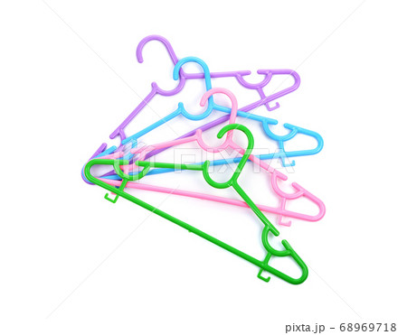 hangers isolated on white background. hangers isolated on white background. 68969718