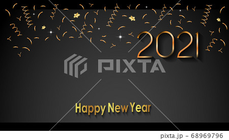 2021 Happy New Year background for your seasonal invitations, festive posters, greetings cards. 68969796