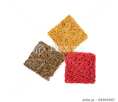 Instant noodles isolated on white background 68969887