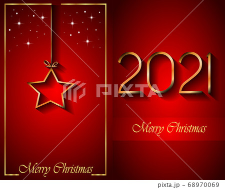 2021 Merry Christmas background. for your seasonal invitations, festival posters, greetings cards. 2021 Merry Christmas background. for your seasonal invitations, festival posters, greetings cards. 68970069