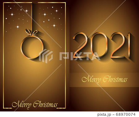 2021 Merry Christmas background. for your seasonal invitations, festival posters, greetings cards.  68970074